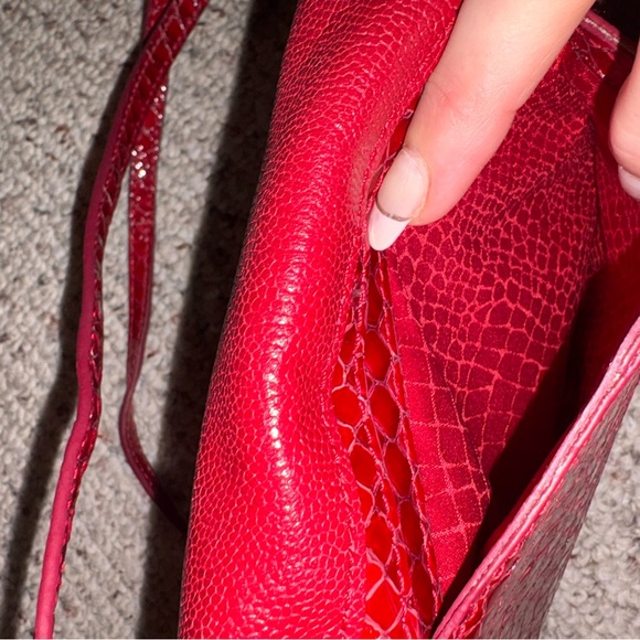 Hammitt Red Textured Leather Clutch - Picture 8 of 8